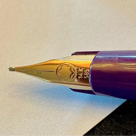 MONT BLANC VINTAGE GENERATION CARTRIDGE FOUNTAIN PEN 14K NIB w/ 4 NEW CARTRIDGES - Picture 6 of 11